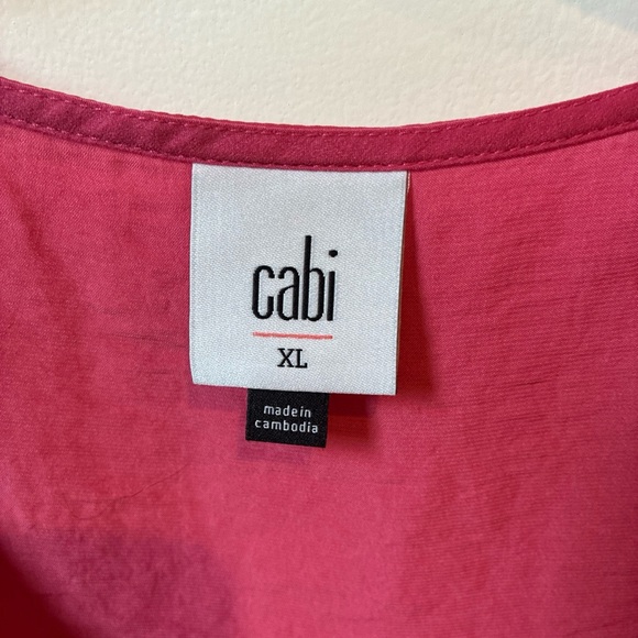 CABI 4170 rose flutter sleeve top size XL - Picture 2 of 3